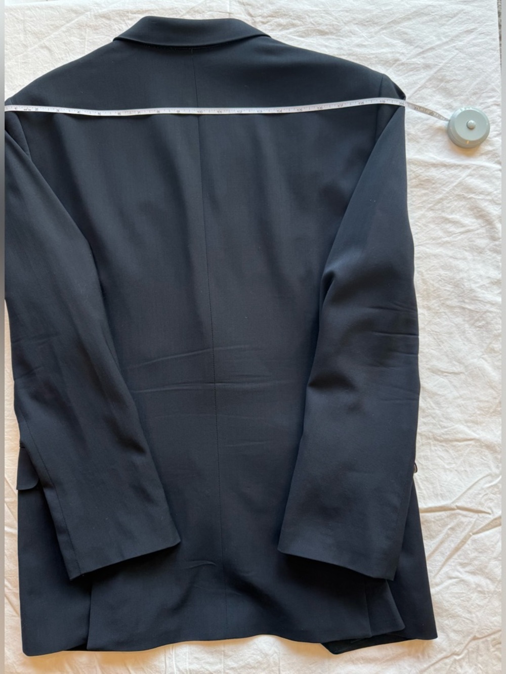 Banana Republic Tailored Fit Navy Wool Suit 42S + 33x30 Pants (Cerruti Fabric) - Picture 5 of 10